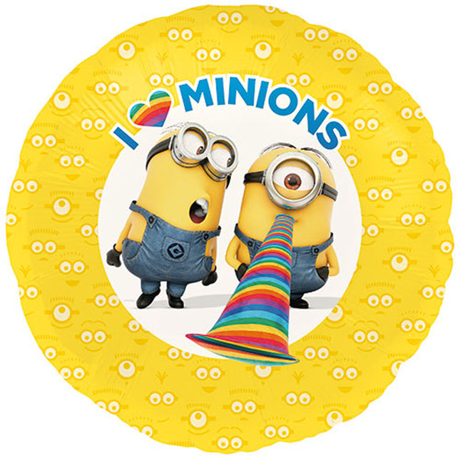 Folienballon Lose - Minion Made I <3 MINIONS 18 - HF18