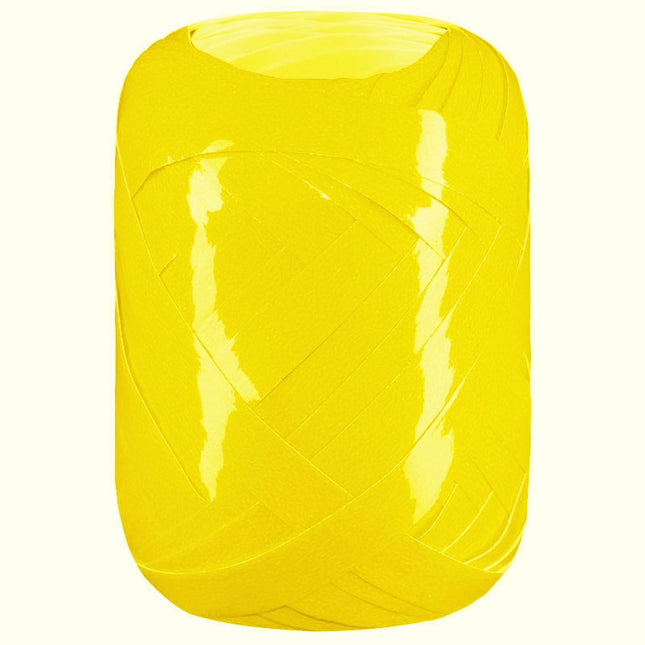 Kräuselband Neonlack 7mm/15m Gelb