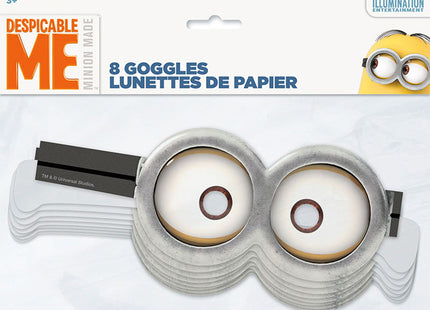 "Minions" 8 Papier Brillen 44157 | Kinder Geburtstag Partydekoration
