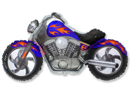 12" Miniloon "Motorrad Chopper Blau" (unverpackt)