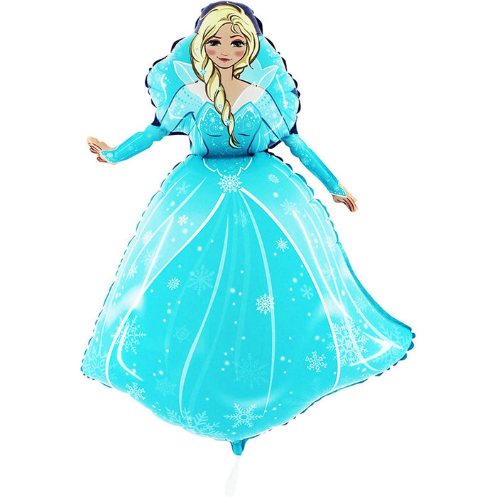 Shape Folienballon Lose - Prinzessin Tiffany Blau (Non-Metallic) | HFE