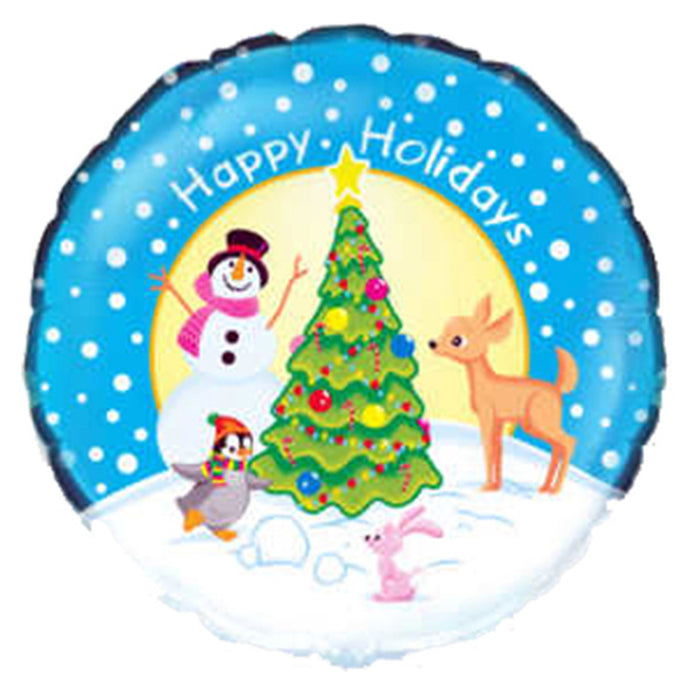 Folienballon Lose - Schneemann Happy Holidays  20 (#) - HF18