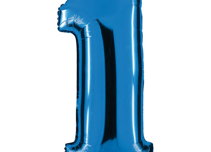 Riesenzahl Folienballon 40"/102cm | Blau #1