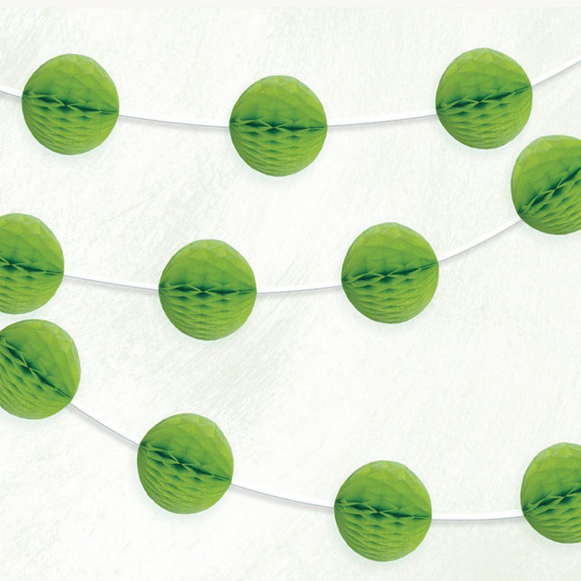 Girlande Wabenball ca.213cm Kiwi, Limettengrün