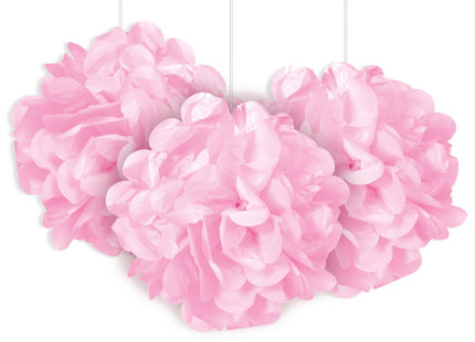 Wabenball Fluffy 23cm/3St. Rosa