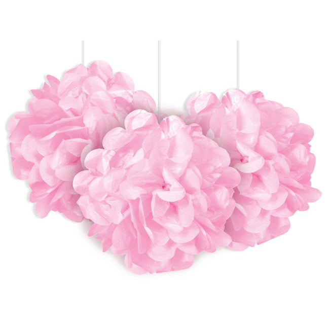 Wabenball Fluffy 23cm/3St. Rosa