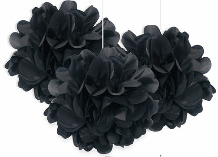 Wabenball Fluffy 23cm/3St. Schwarz