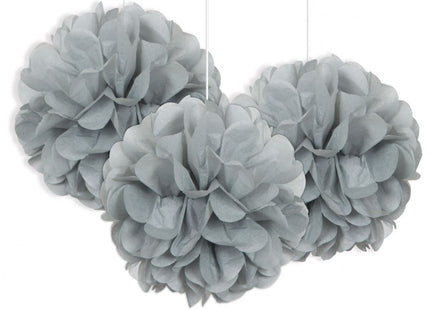 Wabenball Fluffy 23cm/3St. Silber