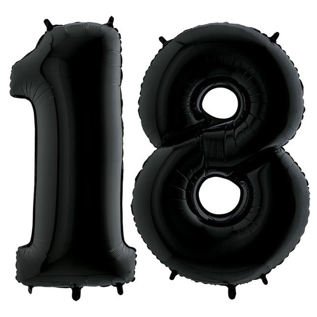 Riesenzahlen #18 Schwarz PartyMarty FM 40"/102 cm