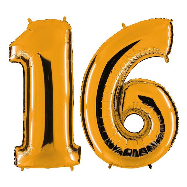 Riesenzahlen #16 Gold PartyMarty FM 40"/102 cm