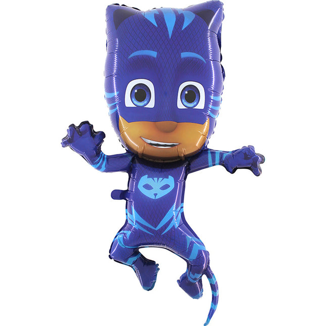 38" Folienballon Lose - Pyjamahelden Cat Boy Blau  II | HF2