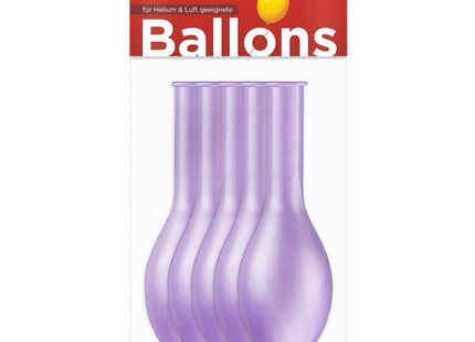 Latexballon Uni Metallic FM ca.30/33cmØ/5St. Lavendel