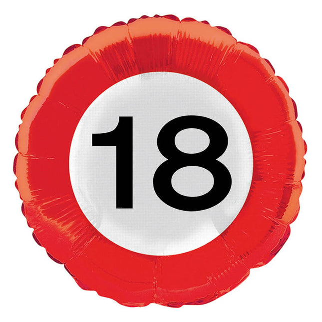 ABC18 Verkehrsschild #18 43cmØ
