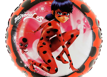 18" Folienballon Lose - Miraculous Ladybug Rot | HF18
