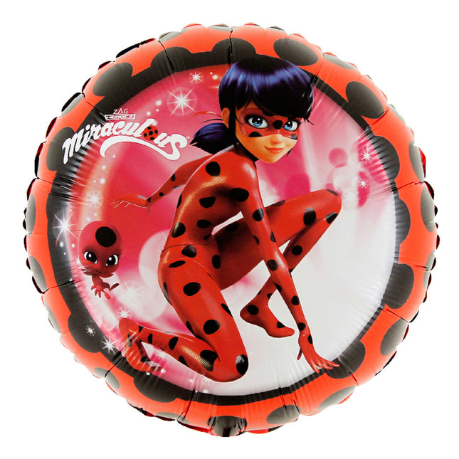 Folienballon Lose - Miraculous Ladybug Rot 18" - HF18