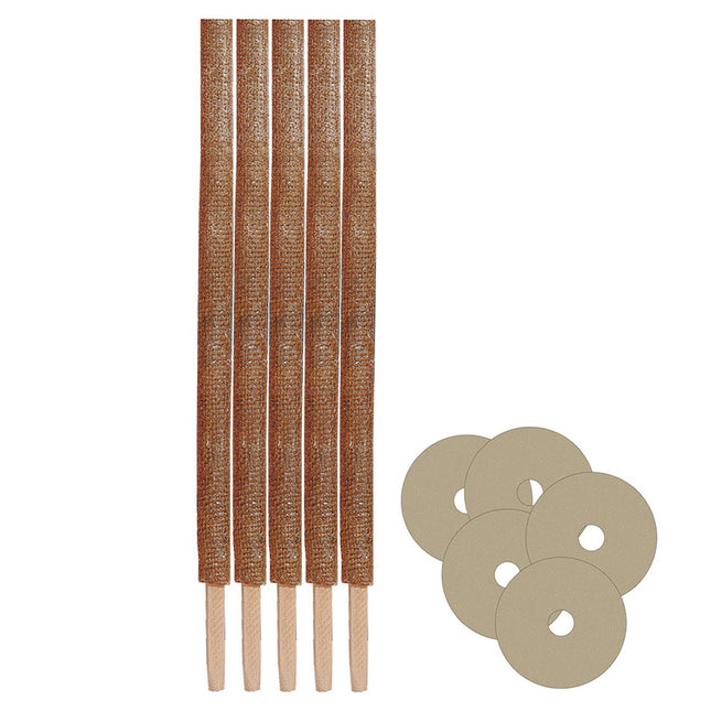Fackel Wachs mit Handschutz 5Stk./45cm