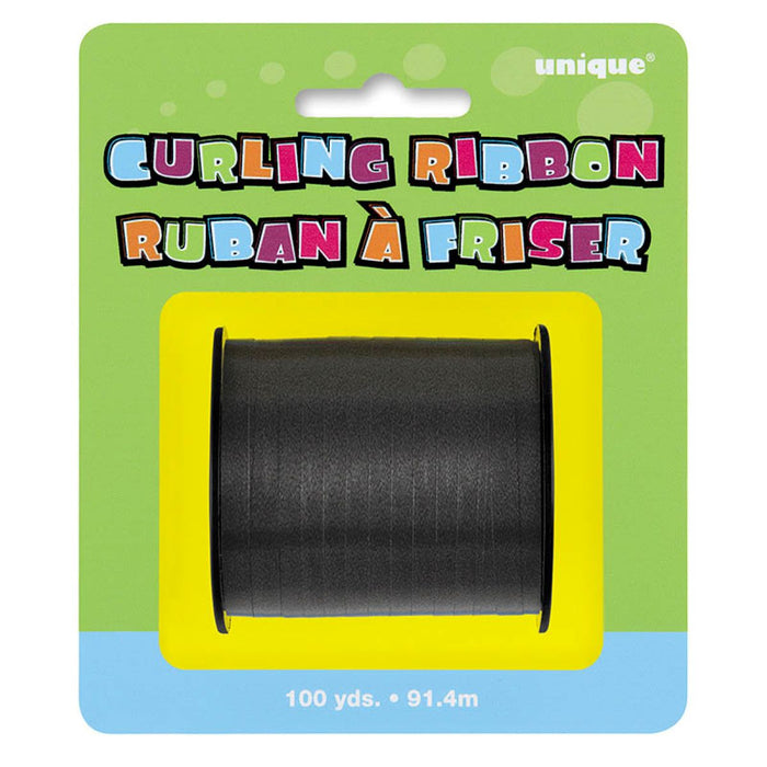 Geschenkband Polyband 5mm/91m Schwarz
