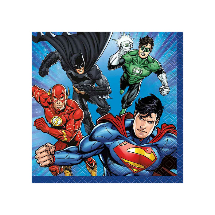 Justice League Servietten 16Stk./25cm