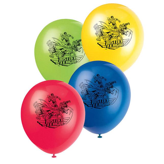 Latexballon Ø30cm Justice League ca. 30cmØ/8Stk.