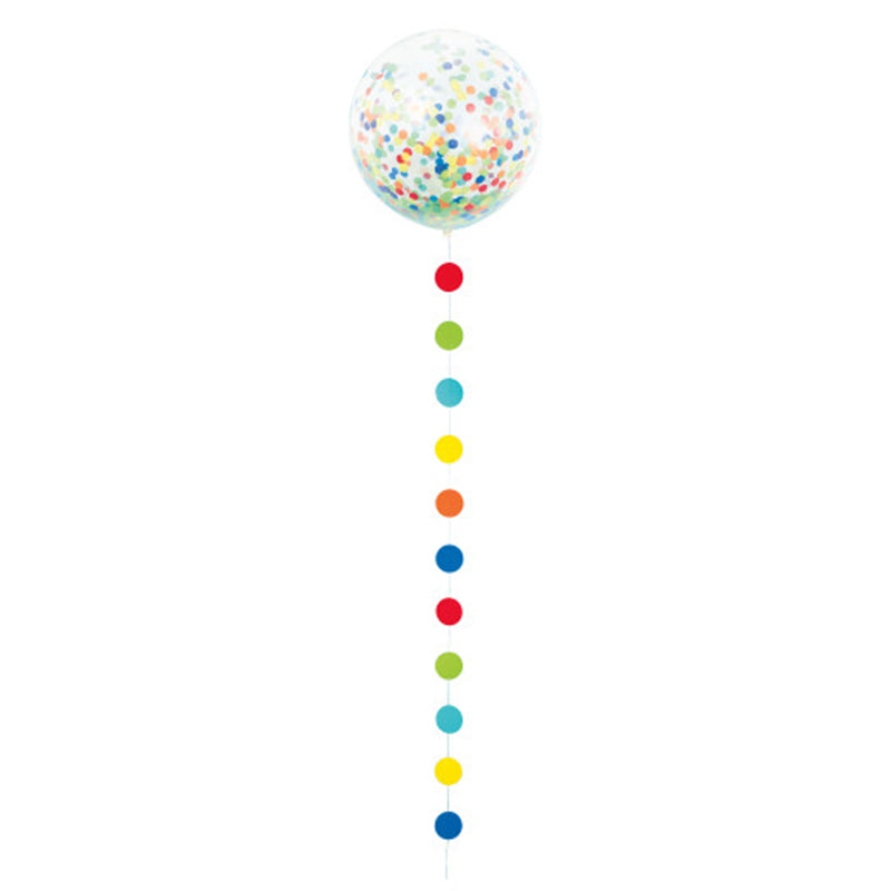 Konfetti Latexballons mit 60 cm Durchmesser