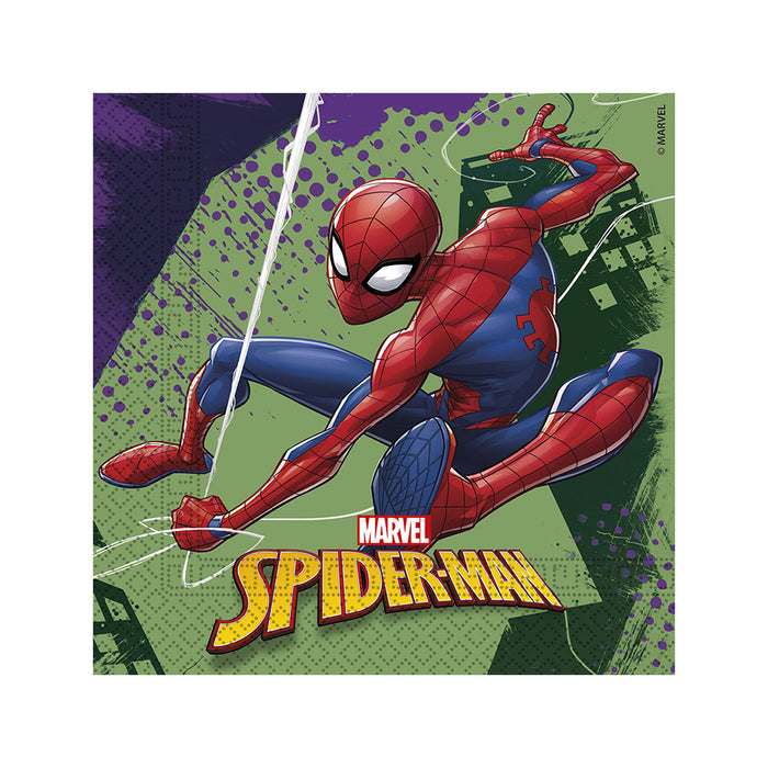 Spider-Man - Servietten | 20 Stück, 33 x 33 cm