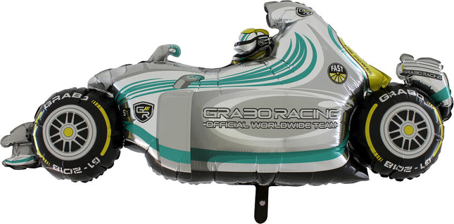 Folienballon Lose - Rennauto Grau | HFE Non-Metallic 42"