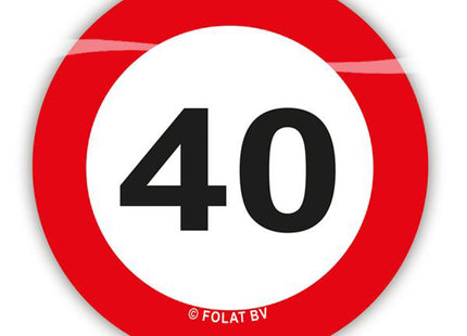 Konfetti Verkehrsschild 40 21g