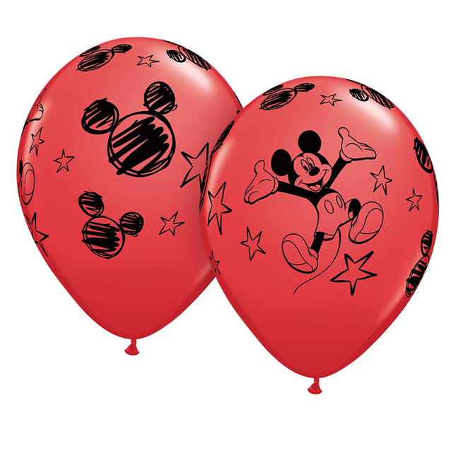 Luftballon Ø 30cm 12/30cm 6Stk. Mickey Mouse Junior