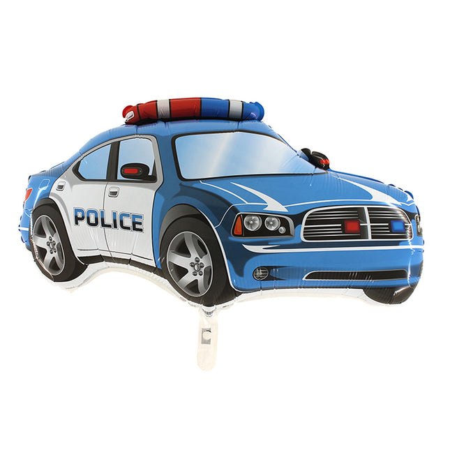 Folienballon Lose - Polizeiauto Blau | HFE 28"