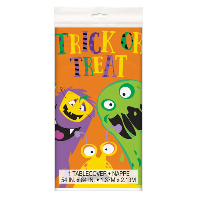 Tischdecke PVC Silly Halloween Monsters 137x213cm