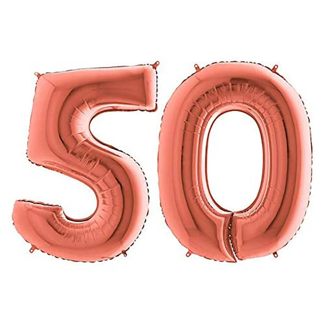 Riesenzahlen #50 Rosegold PartyMarty FM 40"/102 cm