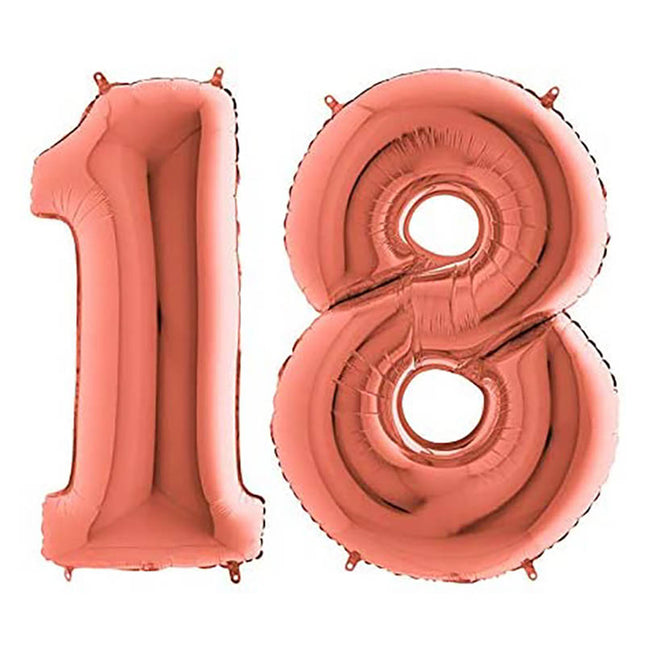 Riesenzahlen #18 Rosegold PartyMarty FM 40"/102 cm