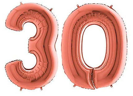 Riesenzahlen #30 Rosegold PartyMarty FM 40"/102 cm