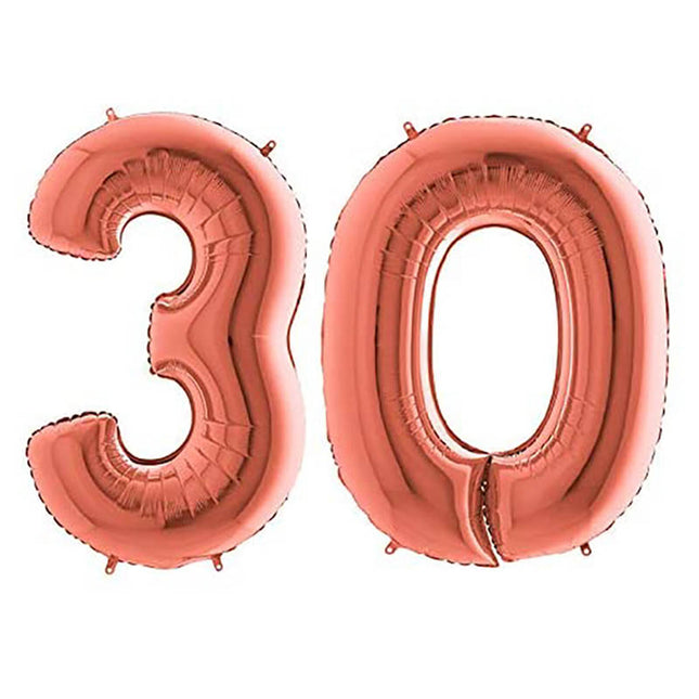Riesenzahlen #30 Rosegold PartyMarty FM 40"/102 cm