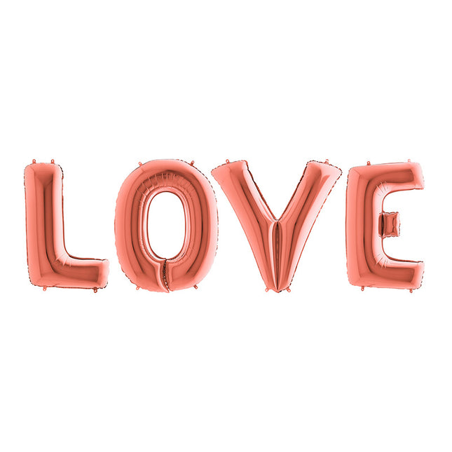 Riesenbuchstaben LOVE Rosegold