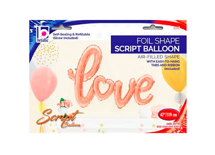 ABC14 Ballongirlande "LOVE" 119cm | Rosegold