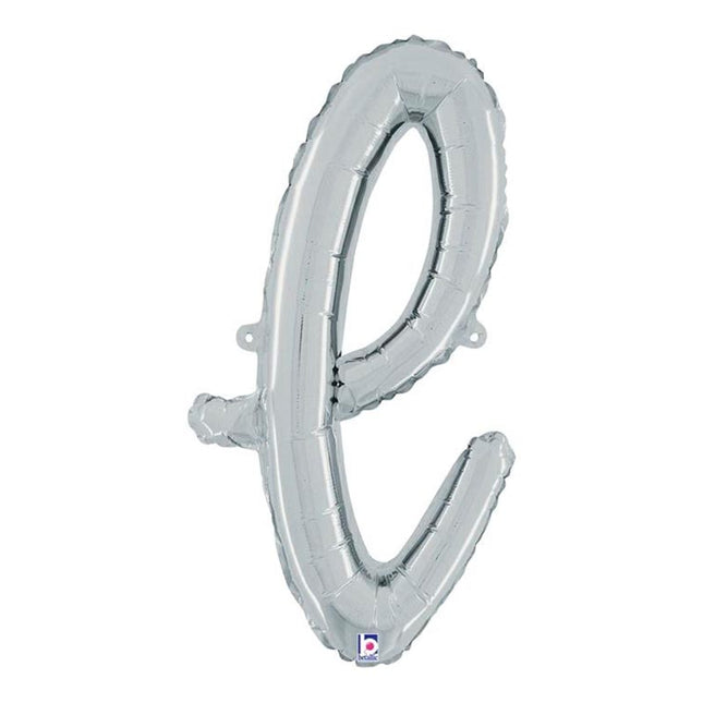 ABC14 Buchstabe L Skript silber 61 cm
