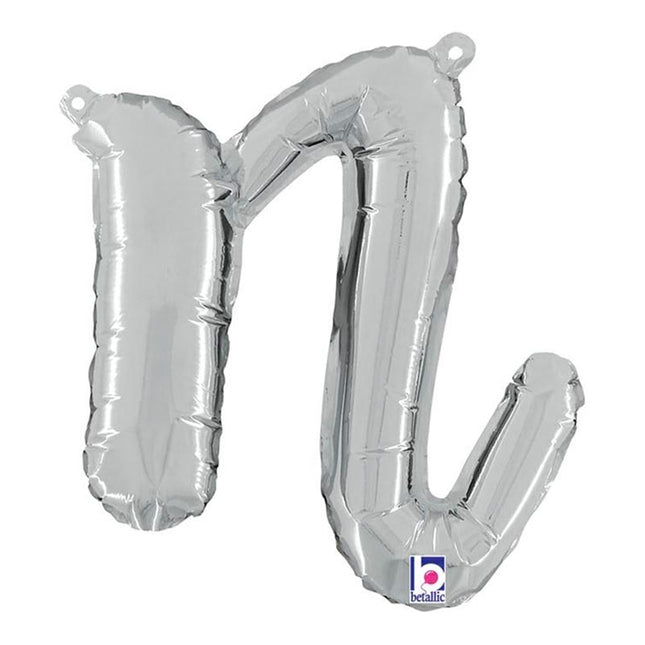 ABC14 Buchstabe N Skript silber 36 cm