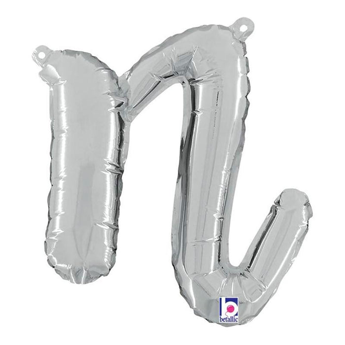 ABC14 Buchstabe N Skript silber 36 cm