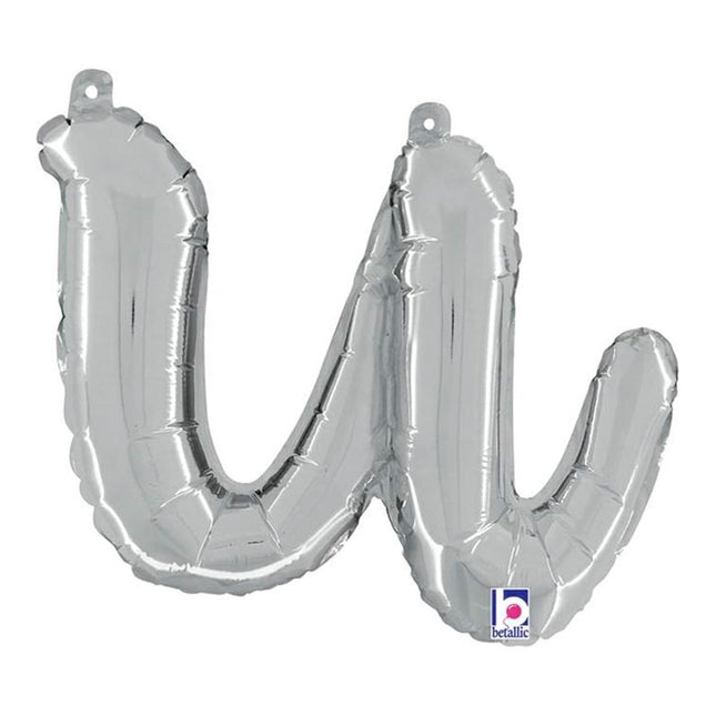 ABC14 Buchstabe U Skript silber 36 cm