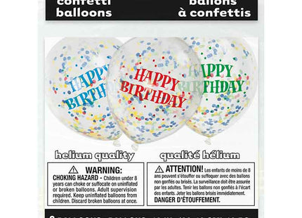 Latexballon Ø30cm Konfetti ca.30cmØ/6St. HB Bunt