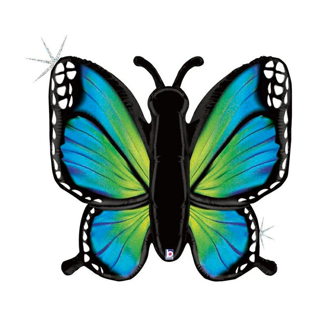 ABCFormII Schmetterling Glitter Blau 117 cm