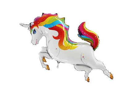 44" Shape Folienballon Lose - Einhorn springend | HF3