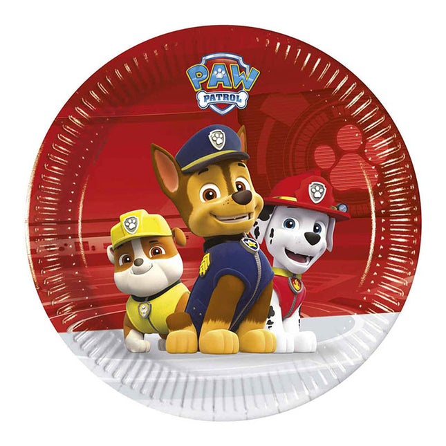 Pappteller Paw Patrol Ready for Action 8Stk./20cm