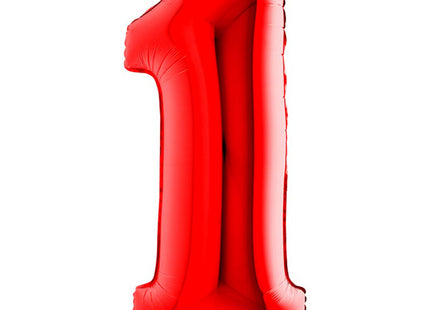 Riesenzahl Folienballon 40"/102cm | Rot #1