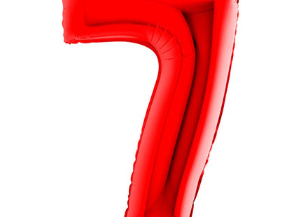 Riesenzahl Folienballon 40"/102cm | Rot #7
