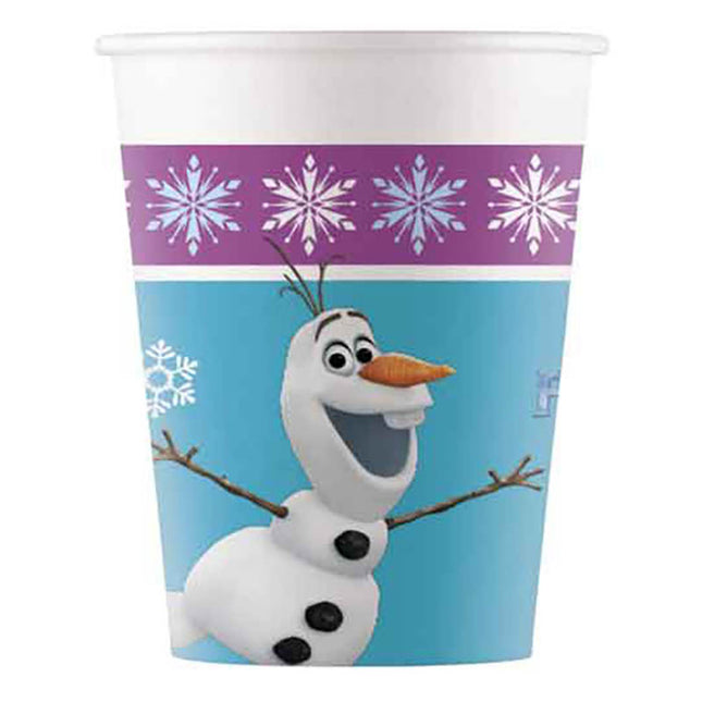 Pappbecher Frozen Olaf 200ml/8Stk.