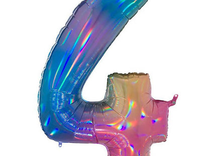 Riesenzahl Folienballon 40"/102cm | Regenbogen #4