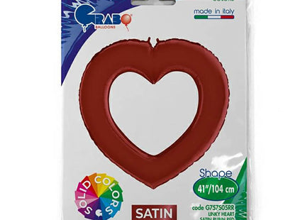 ABC Shape Herz Rubinrot | 104cm