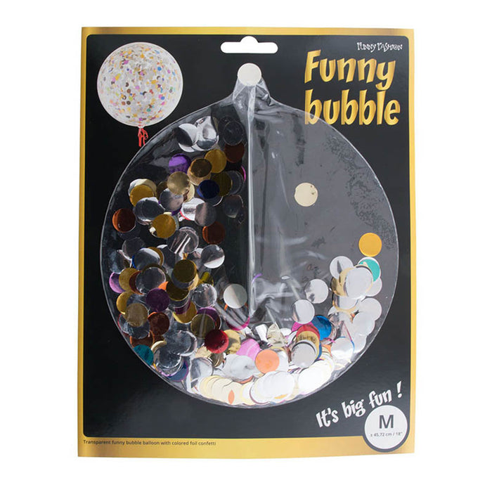 Bubble mit Konfetti 18"/ca.45cm